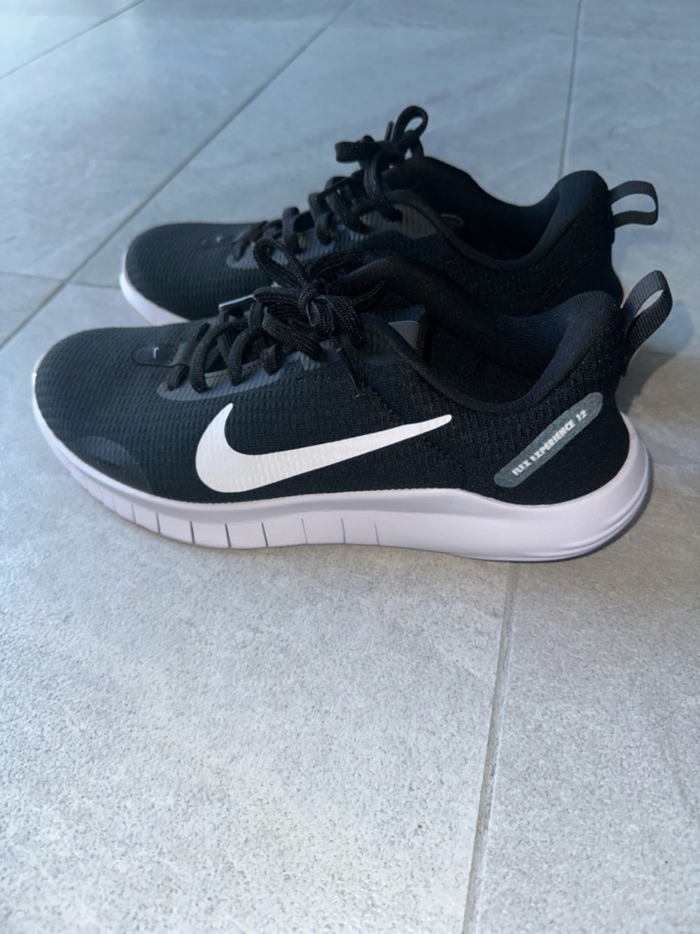 Nike Black and White Mesh Trainer Sneakers